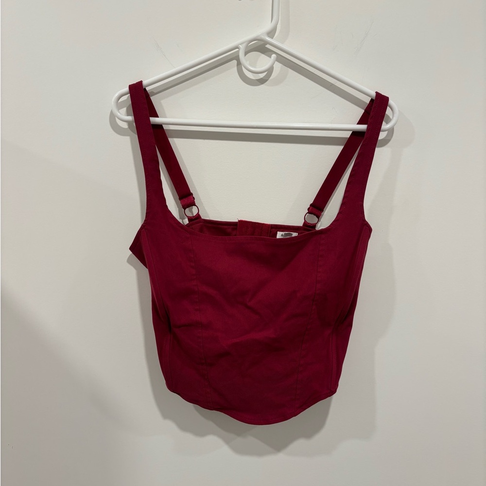 Garage Deep Red Camisole Top